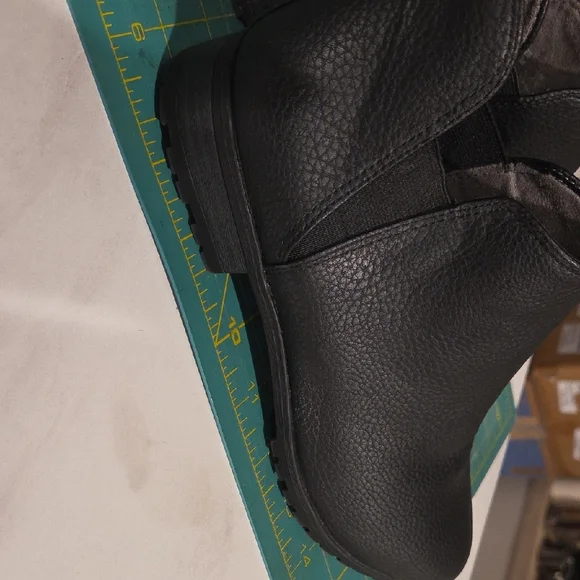 Dr. Scholl's Black Leather Ankle Booties - Picture 6 of 12